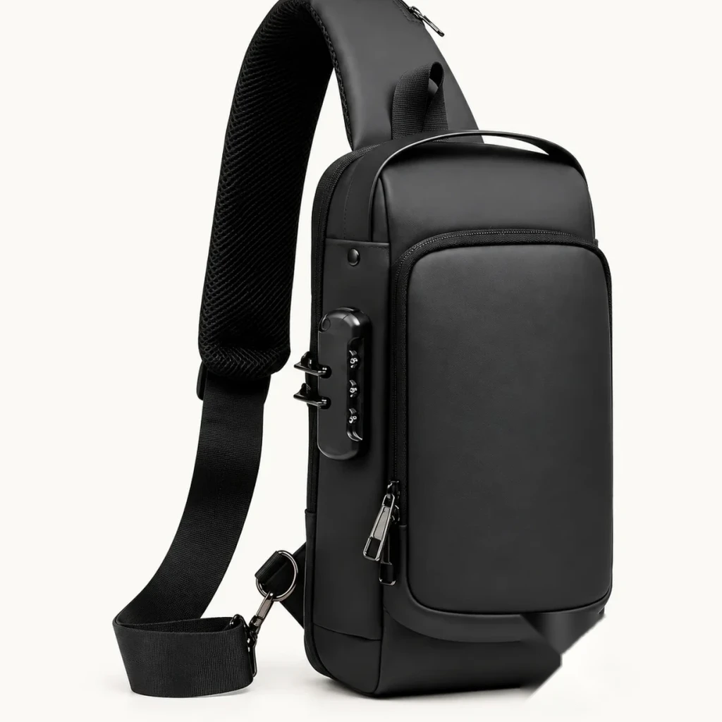 Anti-Theft Lock Crossbody Sling Bag