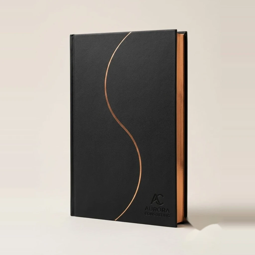 Black Elegance Gilded Notebook