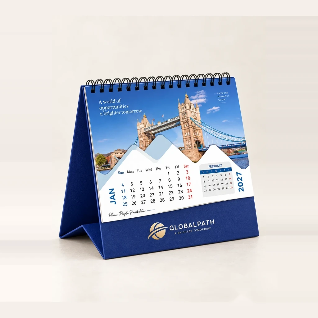 Global Classic Bridges Architectural Table Calendar