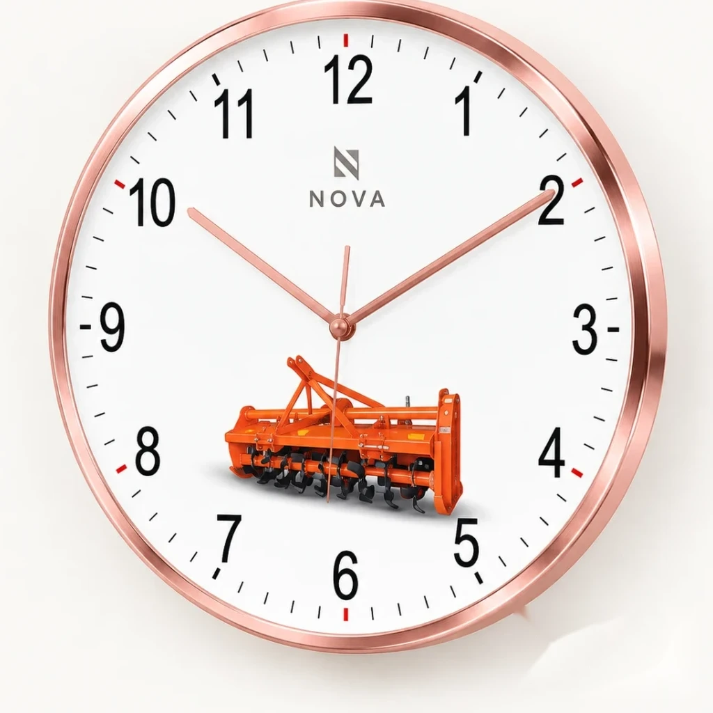 Industrial Rose Gold Custom Wall Clock