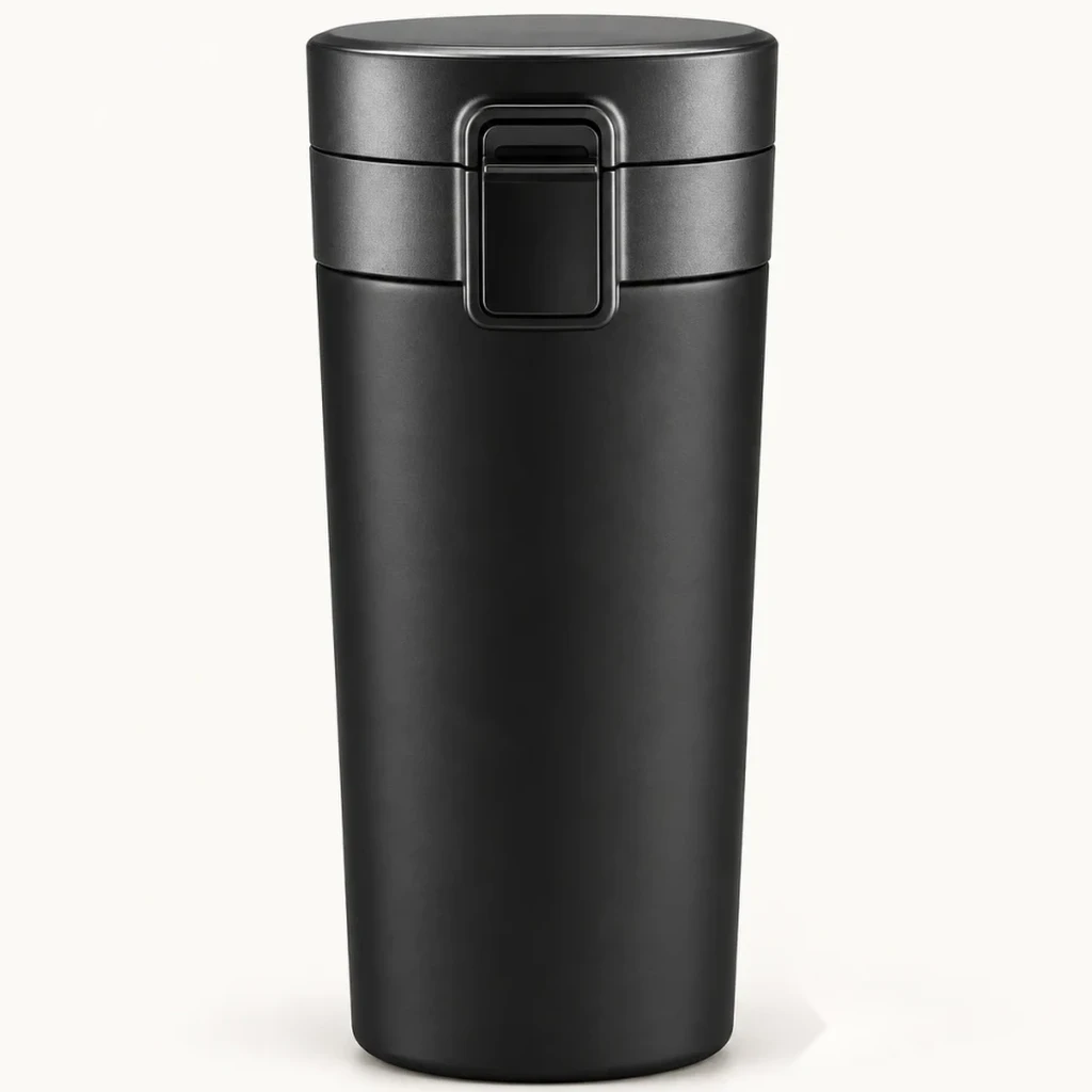 Matte Black Commuter Travel Tumbler