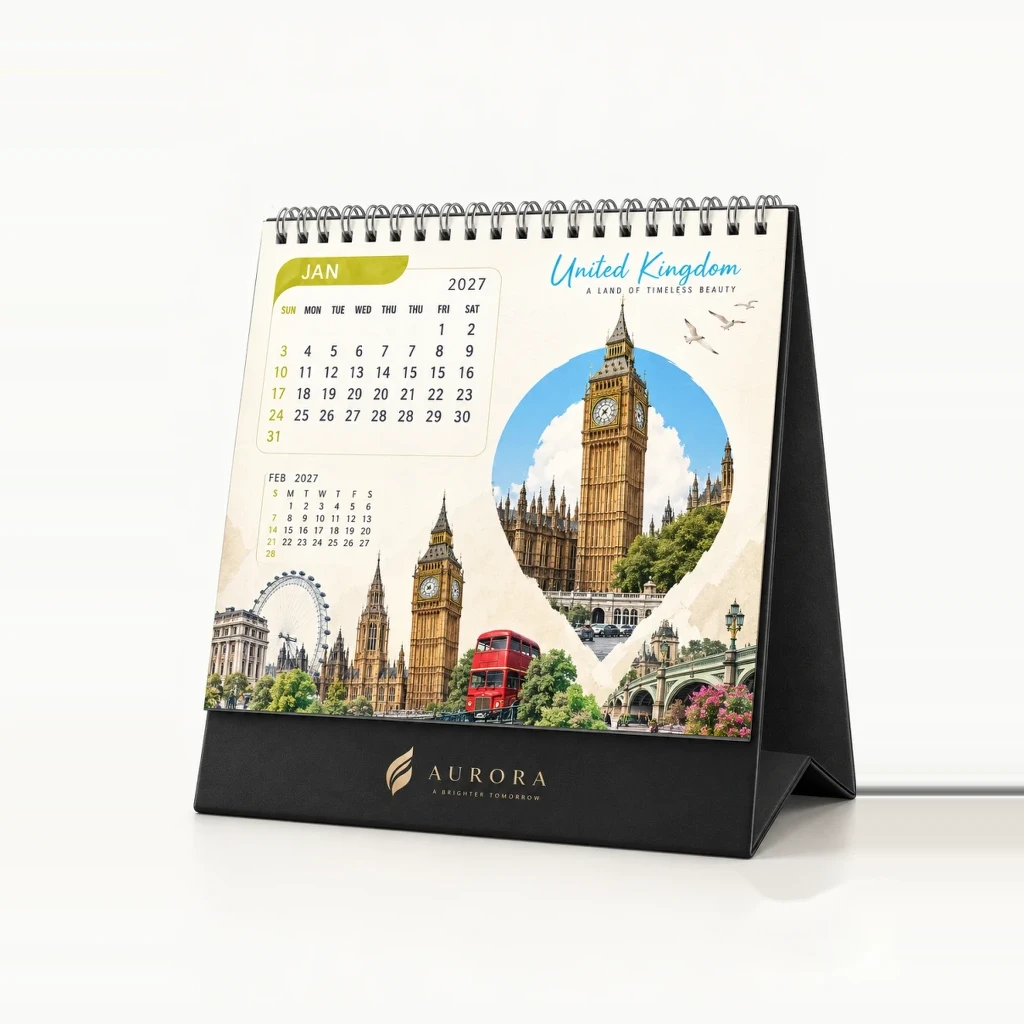 Monuments of Wonder Architectural Table Calendar