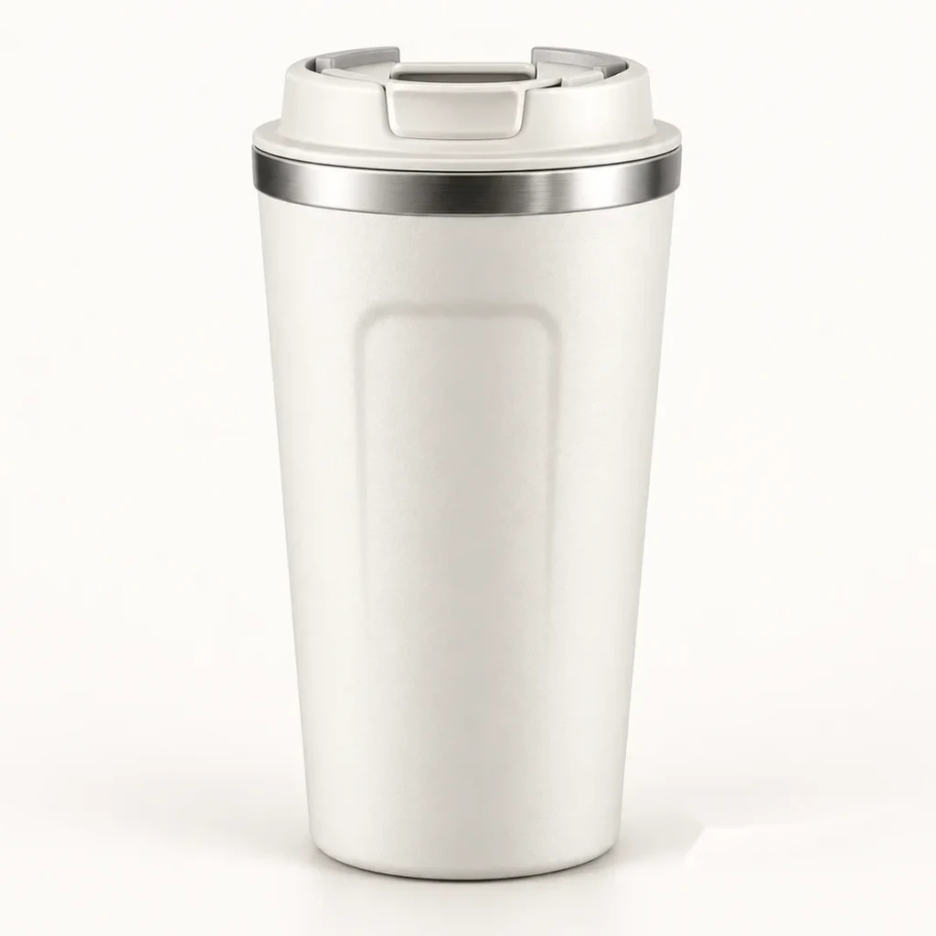 Pure White Insulated Coffee Tumbler