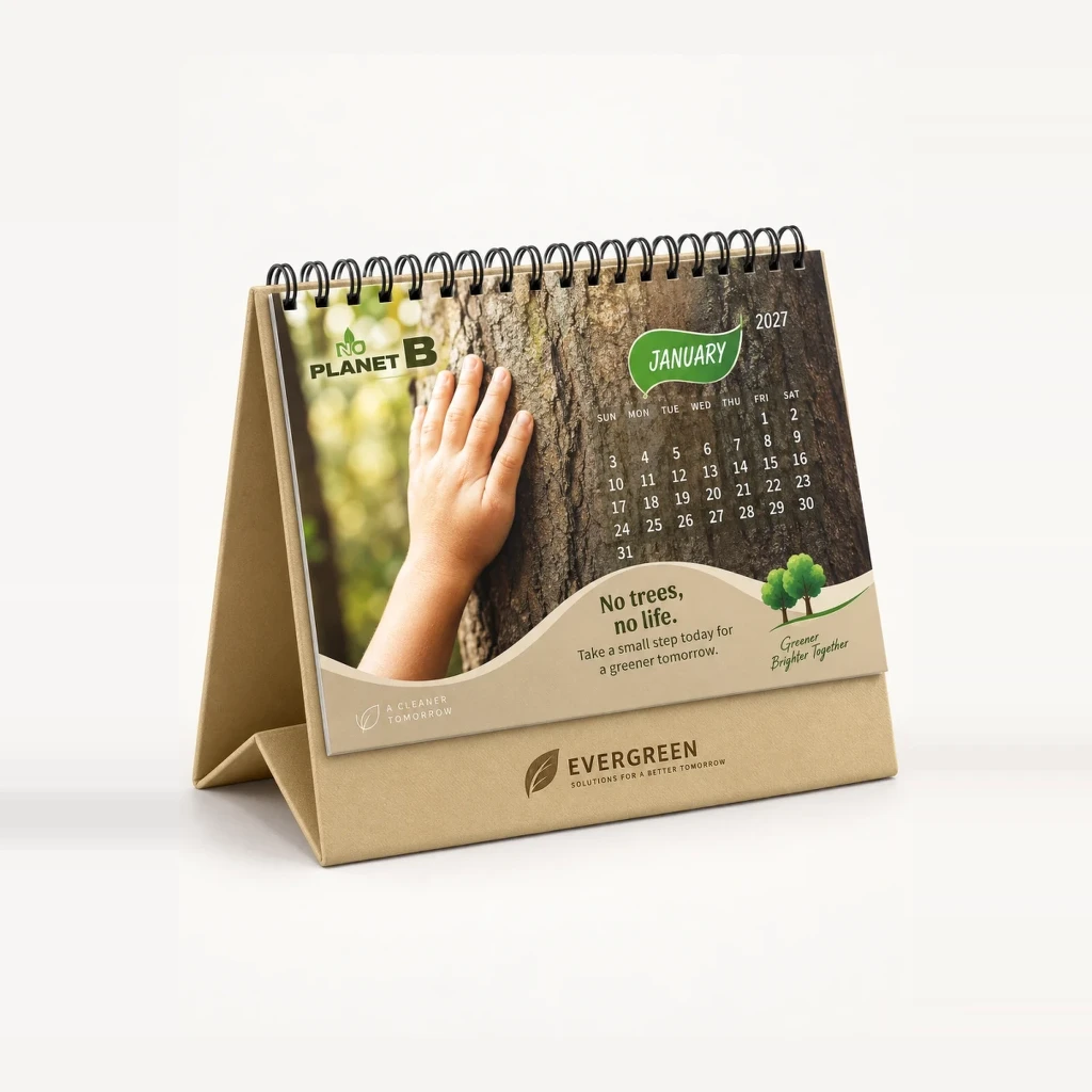 Save the Planet Eco Table Calendar