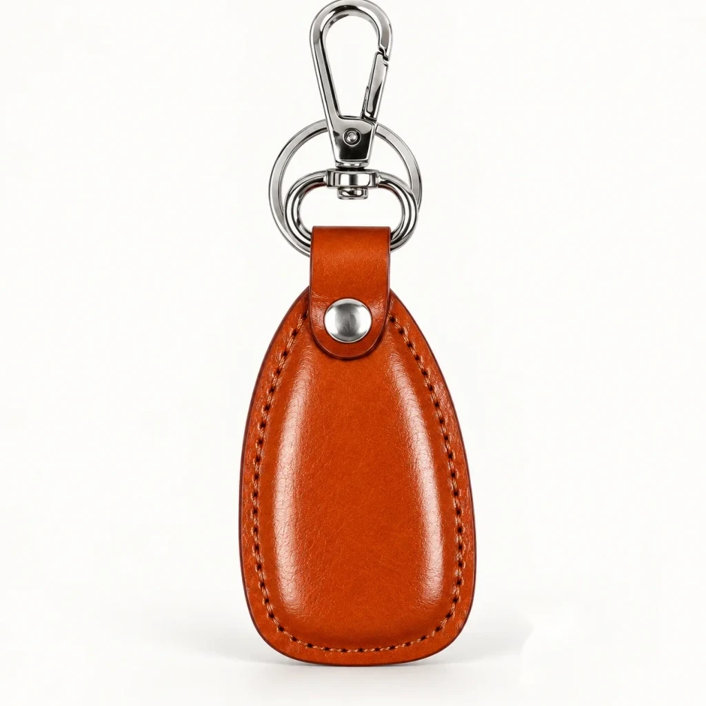 Swivel Snap Leatherette Key Ring