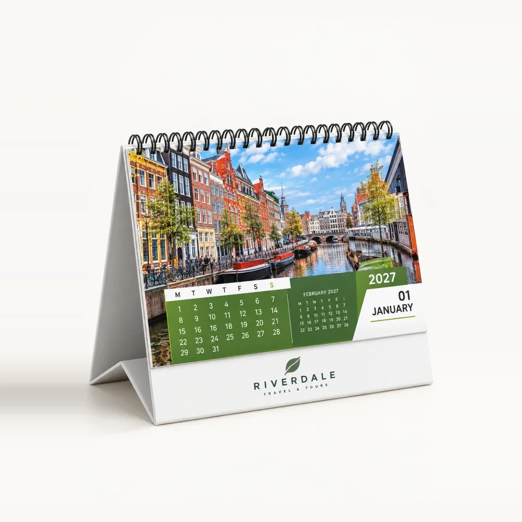 Wanderlust World Cityscapes Table Calendar
